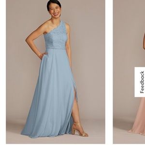 David’s bridal bridesmaid dress.  Size 4